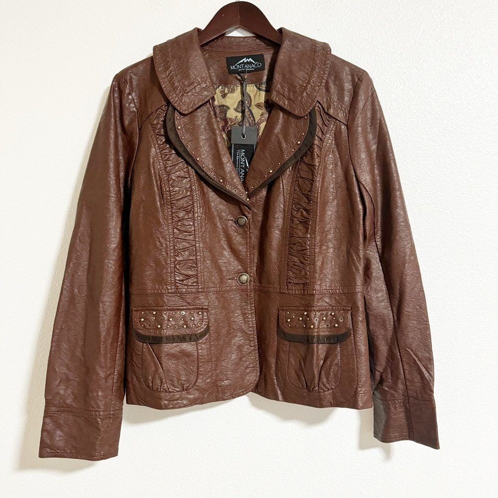 NEW Montana Clothing Co Faux Leather Jacket